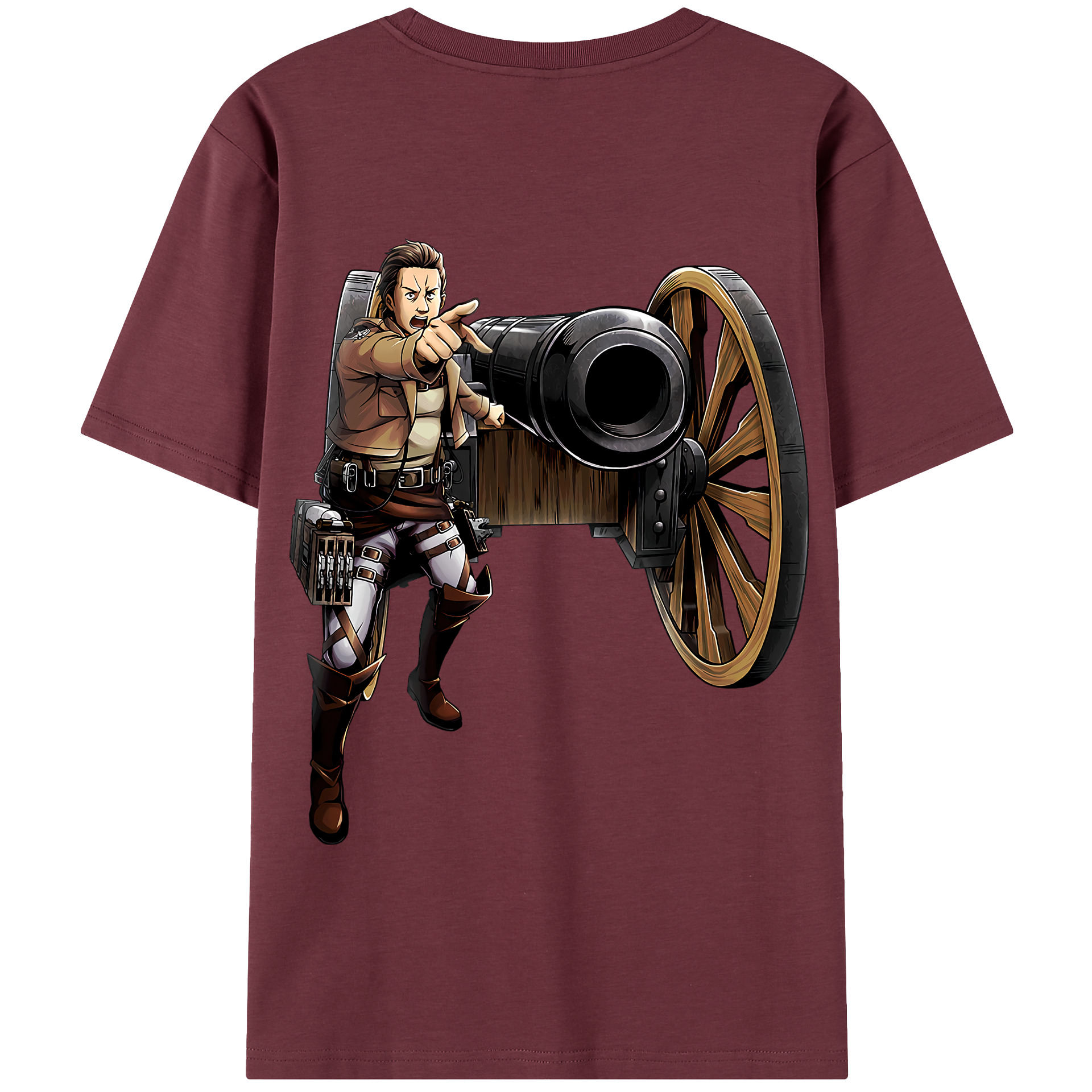 （画像用） 進撃の巨人 Attack on Titan 綿100％半袖Tシャツ（背面プリント）
